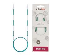 KnitPro Agujas de tejer K42089, Circulares metal/nailón, Verde, 80 cm x 4,00 mm