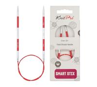 KnitPro Alfileres circulares, rojos, 40 cm x 3,5 mm