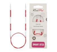 KnitPro Alfileres circulares, rojos, 40 cm x 3 mm