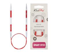 KnitPro Alfileres circulares, rojos, 40 cm x 4,5 mm