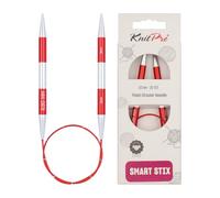 KnitPro Alfileres circulares, rojos, 40 cm x 6,5 mm