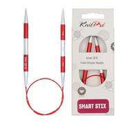 KnitPro Alfileres circulares, rojos, 40 x 6 mm