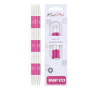 KnitPro Alfileres de punto: doble final: rosa, 14 cm x 3,25 mm