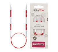 KnitPro Alfileres de tejer: circulares, rojos, 40 cm x 3,75 mm