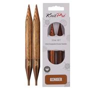 KnitPro Alfileres para Tej, Madera de Abedul, marrón, 12,00 mm