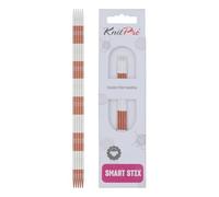 KnitPro Alfileres para tejer: doble punta: metal, siena, 20 cm x 2,5 mm