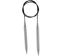 KnitPro Basix - Agujas circulares de aluminio (120 cm, 4,50 mm, 3 unidades)