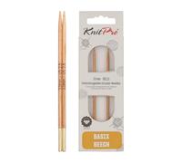 KnitPro Basix-Agujas de Tejer Circulares de Abedul: Intercambiables: Especial: 10 cm x 3,00 mm, Madera, Multi-Colour