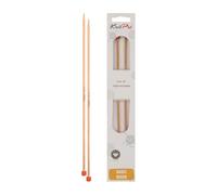 KnitPro Basix Birch: Agujas de Tejer: un Solo Extremo: 35 cm x 3,50 mm, Madera de Abedul, Multicolor, 3,5 mm