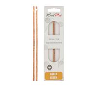 KnitPro Basix Birch: Crochet Hooks: Single Ended: 15cm x 3.50mm, Birchwood, Multi-Colour, 3.5mm
