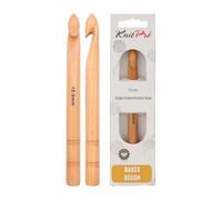 KnitPro Basix Birch: Ganchillo: un Solo Extremo: 15 x 15 mm, Madera de Abedul, Multi-Colour, 15,00 mm