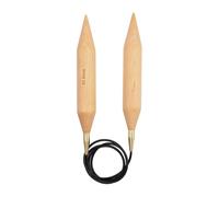 KnitPro Basix Birch: Pasadores de Tejer: Circular: fijos: 100 x 35 mm, Madera de Abedul, Multi-Colour, 100cm x 35mm