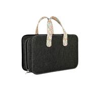 KnitPro Bloom Doctor - Bolsa hecha a mano para guardar accesorios, azul, 27,5 x 18,5 x 10 cm