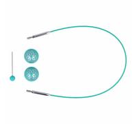 KnitPro Cable, Acero aleado, Azul, One Size
