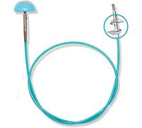 KnitPro Cable, Acero,Nailon, Azul, One Size