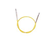 KnitPro Cable de aguja KP42171 para SmartStix de 40 cm, nailon metálico, amarillo, 20 cm