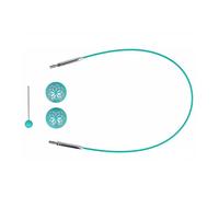 KnitPro Cable, Acero Inoxidable y Nailon, Azul, One Size