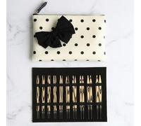 KnitPro Cherie Set de Agujas Circulares Intercambiables - 10 Tamaños 3.0-8.0mm - Agujas de Madera de Abedul con 4 Cables Giratorios y Accesorios - Estuche de Lunares