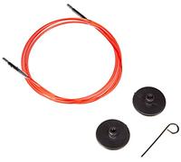 KnitPro color coded Cable, plástico, rojo, 100 cm