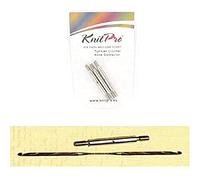 KnitPro Conector de cable, madera, plata, EIN Größe