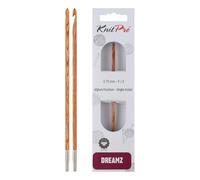 KnitPro Dreamz - Aguja de ganchillo tunecina, pulido suave, para principiantes y experimentados, 3,75 mm, 1 gancho de ganchillo
