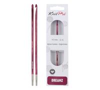 KnitPro Dreamz - Aguja de ganchillo tunecina, pulido suave, para principiantes y experimentados, 4 mm, 1 gancho de ganchillo
