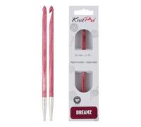 KnitPro Dreamz - Aguja de ganchillo tunecina, pulido suave, para principiantes y experimentados, 6 mm, 1 gancho de ganchillo
