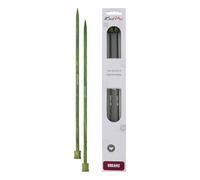 KNITPRO Dreamz Aguja de una Sola, Puntas cónicas, para Tejer Circulares con Todo Tipo de Hilo, Madera de Abedul, Verde, 25cm x 5.50mm