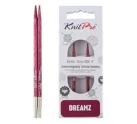 KnitPro Dreamz Agujas intercambiables (especiales) de 10 cm | Talla 6 de EE. UU. (4 mm)