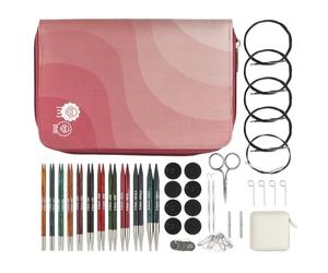 KnitPro Dreamz Interchangeable Needle Set - 11 x 13cm Circular Knitting Pin Pairs with Accessories Dreamz Regal Set, Colour Coded for Beginners, Professionals & Gift Set