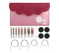 KNITPRO Dreamz - Juego de agujas circulares intercambiables de 5 cm, 8 tamaños (3 mm a 6 mm)