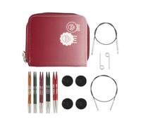 KnitPro Dreamz Starter - Juego de agujas circulares intercambiables de 10 cm, 5 tamaños (3 mm a 5 mm)