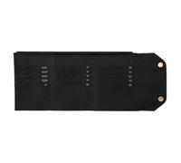 KNITPRO Estuche para Agujas de Tejer Circulares de carbón, sin enredos, para Agujas Circulares, Gamuza, 22,5 x 18 x 2 cm, 1 Pieza