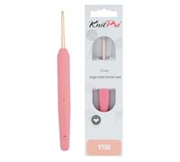 KnitPro Ganchillo de aluminio Vybe con mango de goma - 3,00 mm