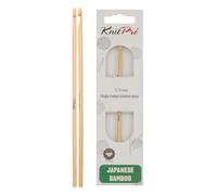 KnitPro Gancho de ganchillo, gancho de una sola cara para todos los proyectos de tejer, bambú, 3,75 mm, 1 gancho de ganchillo