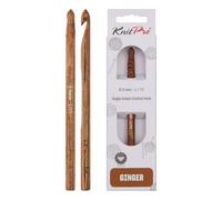KnitPro Gancho de Ganchillo, Madera, Marrón, 8,00 mm