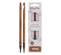 KnitPro Ginger Afghan/Tunisian Crochet Hook Afgano/tunecino: Ganchillo, Madera, Assorted, 6.50mm