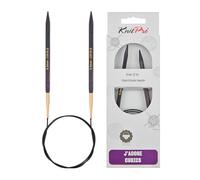 KnitPro J'Adore Cubics Agujas de Tejer - Agujas de Tejer Circulares Fijas - 80 cm x 6,50 mm