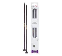 KnitPro Jadore Cubics - Agujas de tejer de una sola punta (diámetro: 5,50 mm, longitud: 30 cm)