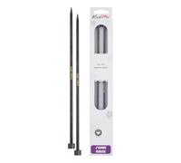 KnitPro Jadore Cubics - Agujas de tejer de una sola punta (diámetro 6,00 mm, longitud 30 cm)