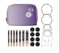 KnitPro J'Adore Cubics Alfileres para tejer, circulares, intercambiables, longitud especial, juego de lujo