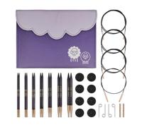 KnitPro J'Adore Cubics Alfileres para tejer, circulares, intercambiables, longitud normal, juego de lujo