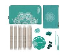 KnitPro Juego de agujas de doble punta Mindful: 5 alfileres de tejer de doble punta, juego de 5 juegos de compasión consciente para principiantes, profesionales y set de regalo