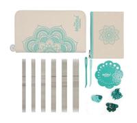 KnitPro Juego de agujas de doble punta Mindful, 6 alfileres de tejer de doble punta, juego de 5, juego Mindful Gracious para principiantes, profesionales y juego de regalo