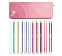 KnitPro Juego de agujas de punta única Zing - Pares de alfileres de tejer de una sola punta de 11 x 25 cm Juego Zing Grande, codificado por colores para principiantes, profesionales y set de regalo