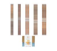 KnitPro Juego de agujas Ginger Cubics de doble punta - 15 cm (6")