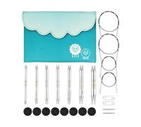 KnitPro Juego de puntas de agujas de tejer intercambiables Nova Cubics Deluxe de 4,00, 4,50, 5,00, 5,50, 6,00, 7,00 y 8,00 mm