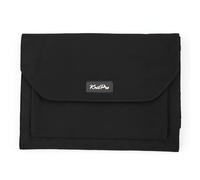 KNITPRO K12861 Estuche Intercambiable para Agujas de Tejer de carbón, para Guardar Cables, Conectores y Accesorios pequeños, Mixto, Negro, 22cm x 17.5cm x 1.5cm