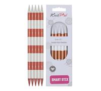 KnitPro K42036 Agujas de Tejer: Doble Punta:, Metal, Sienna, 20cm x 8.00mm