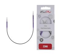 KnitPro K47057 Aguja de Tejer Circular, Metal, Morado, 3,75 mm
